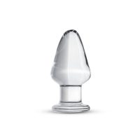 Klassieke Glazen Buttplug - Transparant